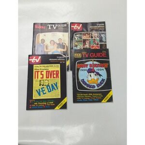 Vintage‎ TV Guide Lot Okinawa Japan Military Base 1985 1984 Entertainment...